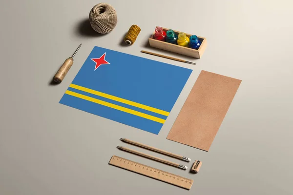 Concepto Caligrafía Aruba Accesorios Herramientas Para Hermosa Escritura Mano Lápices — Foto de Stock