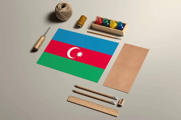 Azerbaiyán Concepto Caligrafía Accesorios Herramientas Para Escritura Mano Hermosa Lápices — Foto de Stock