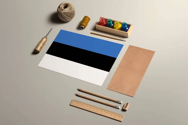 Estonia Concepto Caligrafía Accesorios Herramientas Para Escritura Mano Hermosa Lápices — Foto de Stock