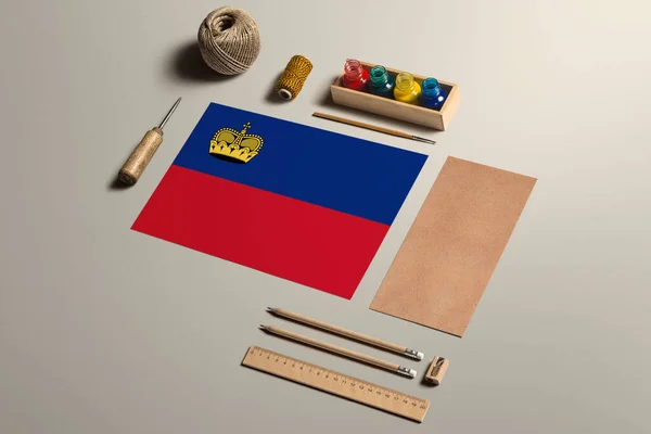 Liechtenstein Concepto Caligrafía Accesorios Herramientas Para Escritura Mano Hermosa Lápices — Foto de Stock