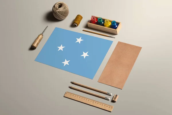 Micronesia Concepto Caligrafía Accesorios Herramientas Para Escritura Mano Hermosa Lápices — Foto de Stock