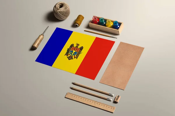 Moldavia Concepto Caligrafía Accesorios Herramientas Para Escritura Mano Hermosa Lápices — Foto de Stock