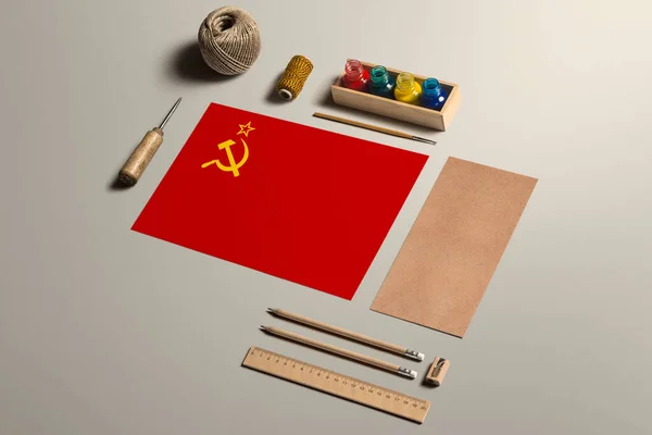 Concepto Caligrafía Unión Soviética Accesorios Herramientas Para Escritura Mano Hermosa — Foto de Stock