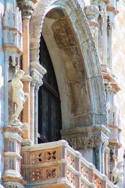 San Marco Havzası doğru Balcon Venedik, Palazzo Ducale, detay