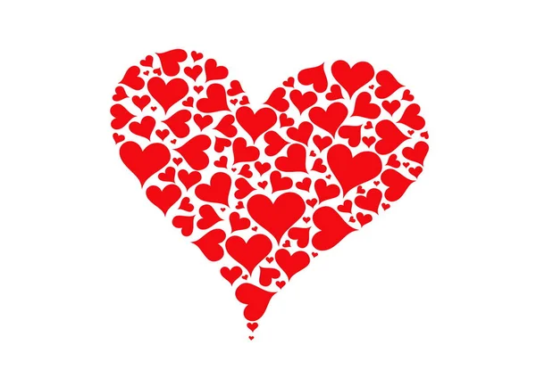 Червоний Знак Серця Символ Любові Дня Святого Валентина — стоковий вектор