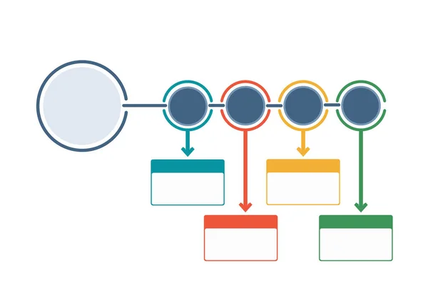 iş Infographic şablon akış çizelgesi