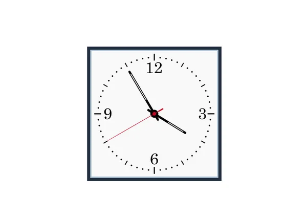 Relógio mostrador quadrado — Vetor de Stock
