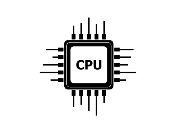 Cpu ベクトル アイコン分離技術記号 — ストックベクタ