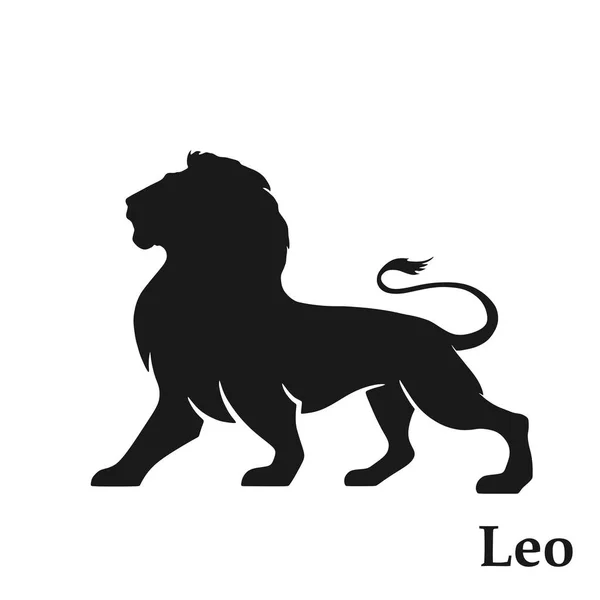 Signo del zodíaco Leo. icono del horóscopo. imagen astrológica aislada — Vector de stock