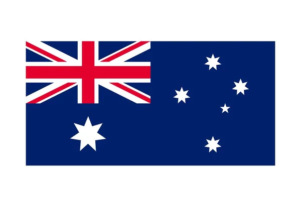 Australien Flaggenvektorbild. Nationales Symbol des Landes — Stockvektor