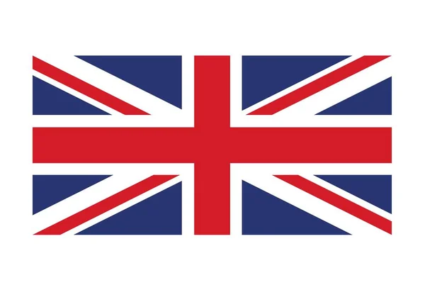 Reino Unido bandeira isolado imagem vetorial, Union Jack, símbolo da Grã-Bretanha —  Vetores de Stock