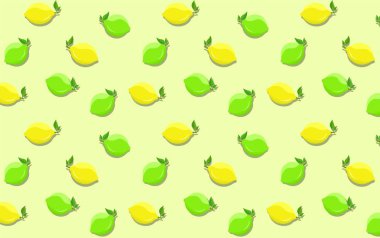 limon ve kireç dikişsiz doku deseni. narenciye ile vektör arka plan