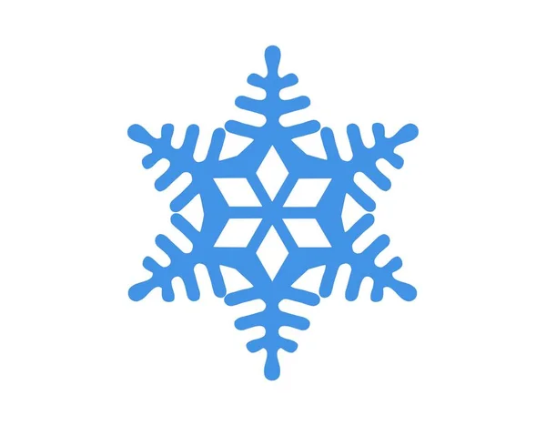 Fiocco di neve blu ghiaccio — Vettoriale Stock
