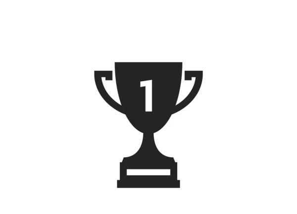 Ícone Taça Troféu Símbolo Vitória Superioridade Vencedor Primeiro Lugar Sinal —  Vetores de Stock