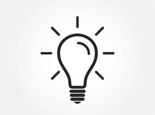 Ikon Bola Lampu Inovasi Dan Simbol Ide Elemen Infografis Gaya - Stok Vektor