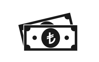 Türk lira ikonu. vektör nakit ve para sembolü. finansal ve bankacılık tasarım ögesi