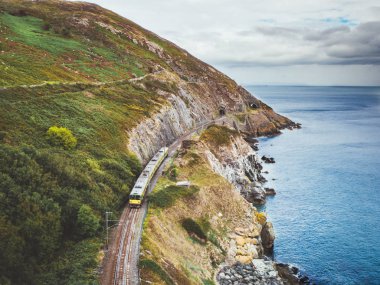 Coastline track from Bray to Greystones Ireland clipart