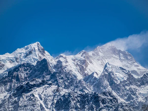 Nepal Himalayalar Manaslu dağ panoraması