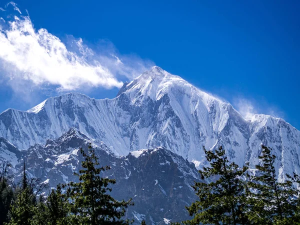 Nepal Himalaya Annapurna trek çevresinden Annapurna dağ