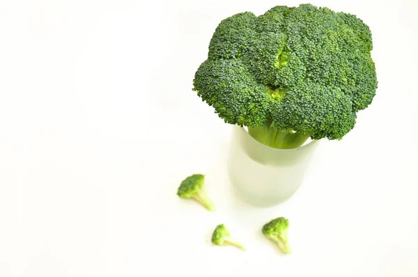 Broccoli Fresco Col Verde Verduras Ensalada Veganismo Dieta Alimentación Saludable —  Fotos de Stock