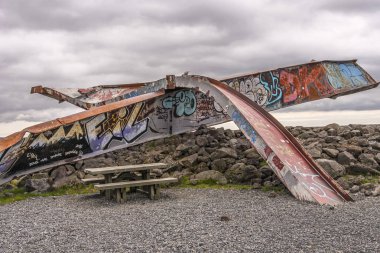 Skeidara Bridge Monument, Iceland clipart