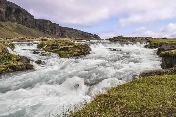 Skaftafellsjokull Παγετώνας Λιμνοθάλασσα Εθνικό Πάρκο Σκαφτάφελλ Στην Ισλανδία — Φωτογραφία Αρχείου