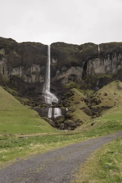 Vista Foss Sidu Cachoeira Islândia — Fotografia de Stock