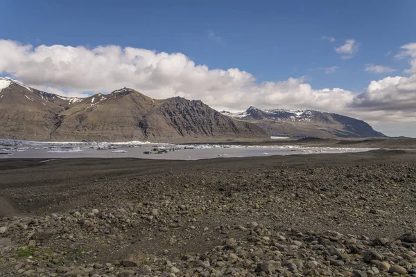 Skaftafellsjokull Παγετώνας Λιμνοθάλασσα Εθνικό Πάρκο Σκαφτάφελλ Στην Ισλανδία — Φωτογραφία Αρχείου