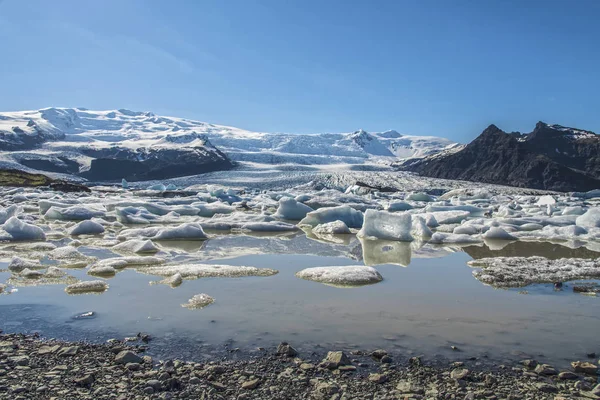 Fjallsarlon buzul lagün — Stok fotoğraf