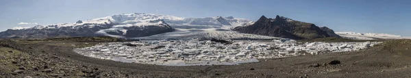 Panoramiczna Panorama fjallsarlon — Zdjęcie stockowe