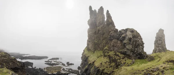 Londrangar Fog Panoramic — Stock Photo, Image