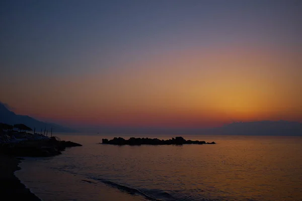 Colour Sunset Ocean Beautiful View — Stock Photo, Image