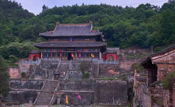 Ancient kungfu Temple in Wudangshan mountain China