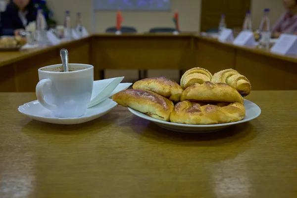 Pause Café Réunion Affaires Entre Chine Belarus — Photo