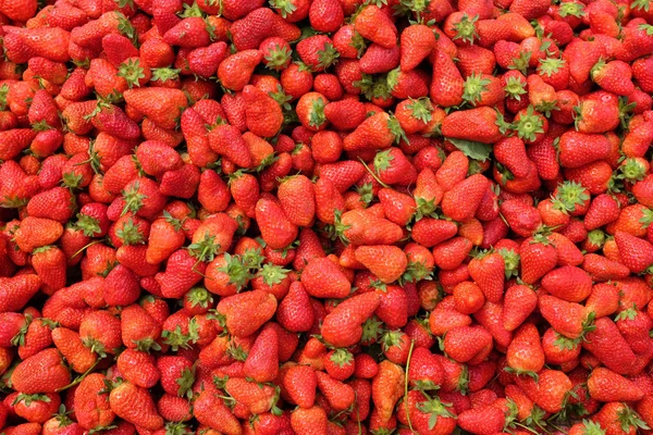 Fresh organic strawberry on background. China