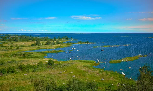 Paisaje de verano en FInland, Mustasaari. naturaleza irreal — Foto de Stock