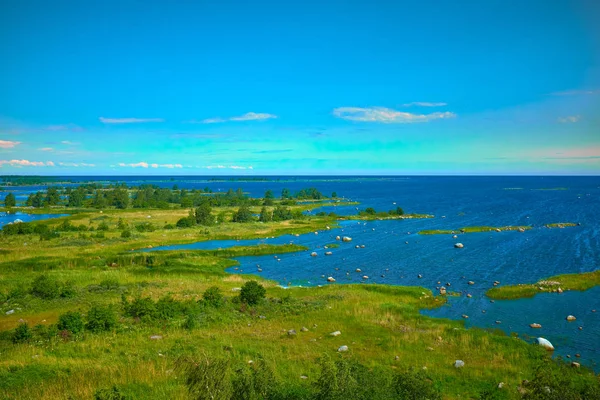 Paisaje de verano en FInland, Mustasaari. naturaleza irreal — Foto de Stock