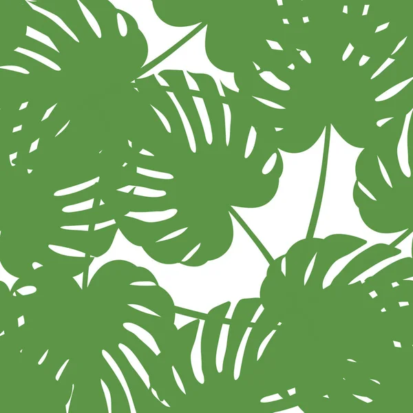 Palm blad naadloze patroon. Vectorillustratie. Decor-element — Stockvector