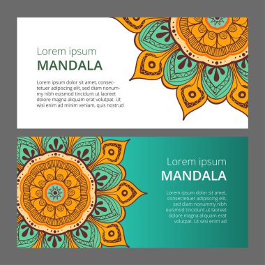 Hint çiçek desenli madalyon afiş. Etnik Mandala süsleme. Tekstil, tebrik kartı, boyama kitabı, telefon durumda yazdırma için kullanılabilir.