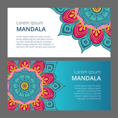 Hint çiçek desenli madalyon afiş. Etnik Mandala süsleme. Tekstil, tebrik kartı, boyama kitabı, telefon durumda yazdırma için kullanılabilir.