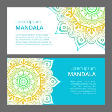 Hint çiçek desenli madalyon afiş. Etnik Mandala süsleme. Kullanılabilir Tekstil, tebrik kartı, boyama kitabı, telefon durumda yazdırma için. Vektör çizim