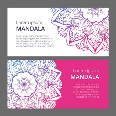 Hint çiçek desenli madalyon afiş. Etnik Mandala süsleme. Tekstil, tebrik kartı, boyama kitabı, telefon durumda yazdırma için kullanılabilir.