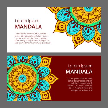 Hint çiçek desenli madalyon afiş. Etnik Mandala süsleme. Tekstil, tebrik kartı, boyama kitabı, telefon durumda yazdırma için kullanılabilir.
