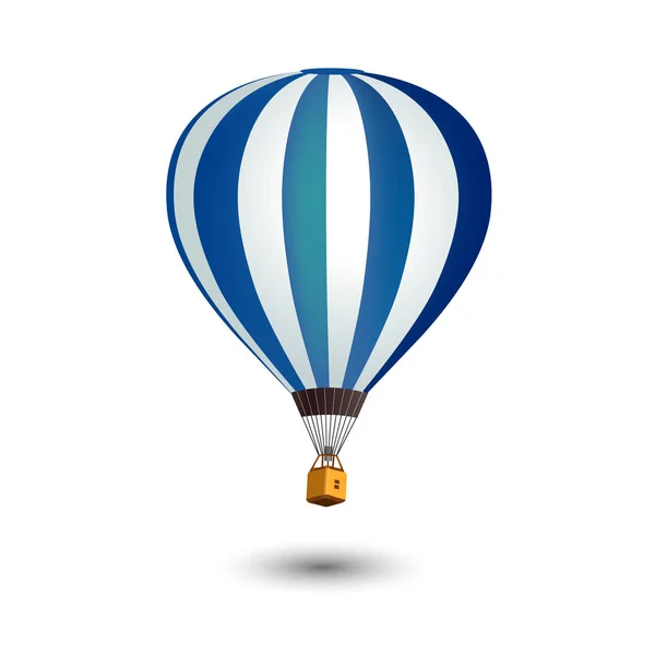 Realistische luchtballon geïsoleerd op witte achtergrond. — Stockvector