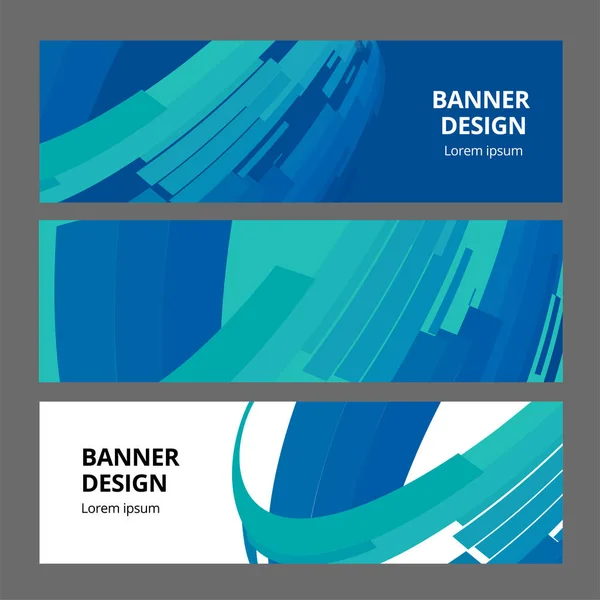 Modelo de vetor de design de fundo de banner moderno abstrato — Vetor de Stock