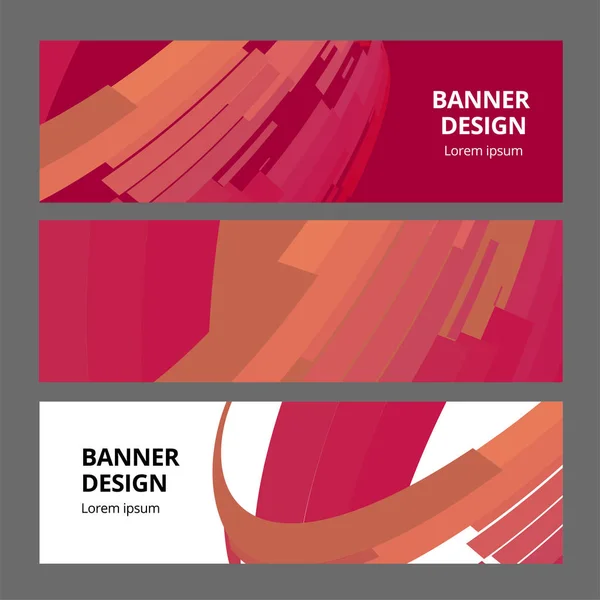 Plantilla vectorial de diseño de fondo de bandera moderna abstracta — Vector de stock