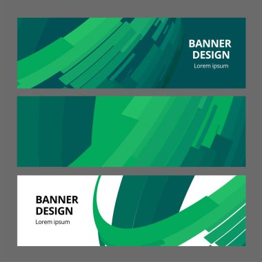 Soyut Modern afiş arka plan tasarım vektör şablon kümesi