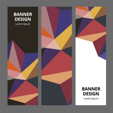 Soyut Modern afiş arka plan tasarım vektör şablonu