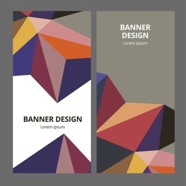 Soyut Modern afiş arka plan tasarım vektör şablonu