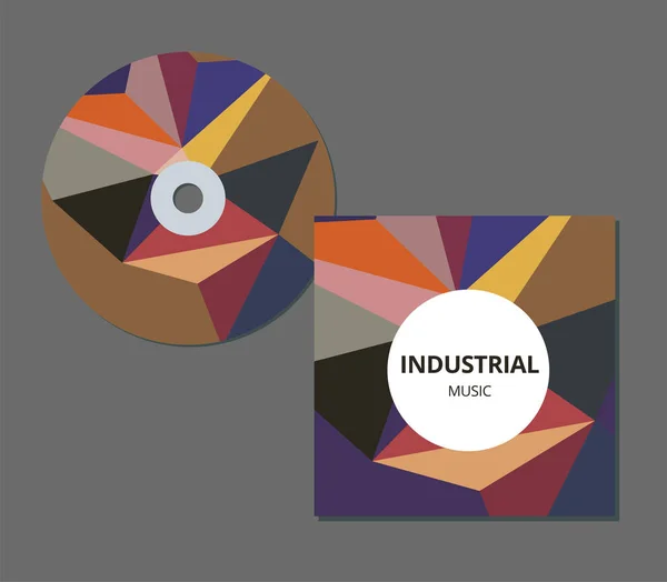CD okładki prezentacji szablon z kopii przestrzeni i fala efekt, ilustracji wektorowych edycji eps10. — Wektor stockowy